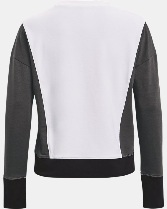 Women's UA Rival Terry Crew in White image number 5